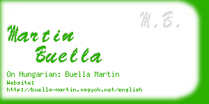 martin buella business card